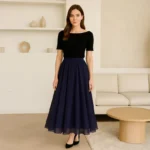 High-Waisted Maxi Skirt
