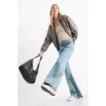 Light Blue Wide Flare Jeans