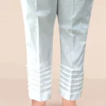 WHITE DYED COTTON STITCHED