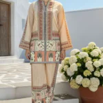 ASMIRA DIGITAL PRINTED RAW SILK STITCHED