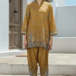NIARA DIGITAL PRINTED RAW SILK STITCHED
