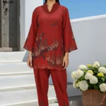 AIRA DIGITAL PRINTED RAW SILK STITCHED