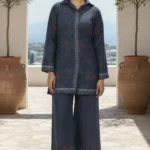 EMARA DIGITAL PRINTED RAW SILK STITCHED