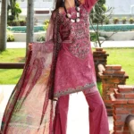 ROUGE-PINK EMBROIDERED LAWN UNSTITCHED